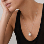 Pearl Halo Pendant Necklace