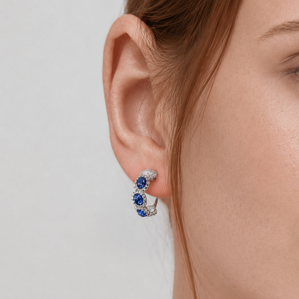 Zircon Hoop Earrings