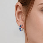 Zircon Hoop Earrings