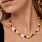 Luxe Shell Stone Necklace