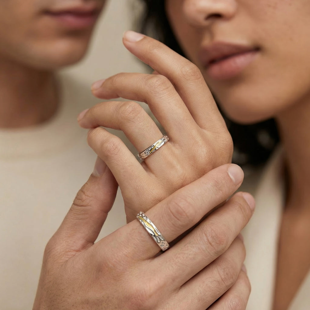 Two-Tone Couple Rings