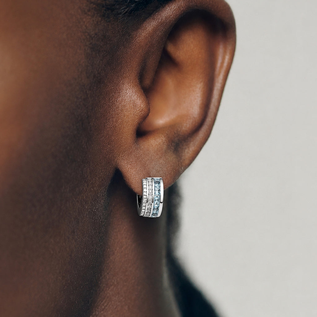 Zircon Huggie Earrings