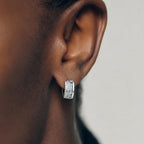 Zircon Huggie Earrings