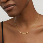 Gold Bar Chain Necklace