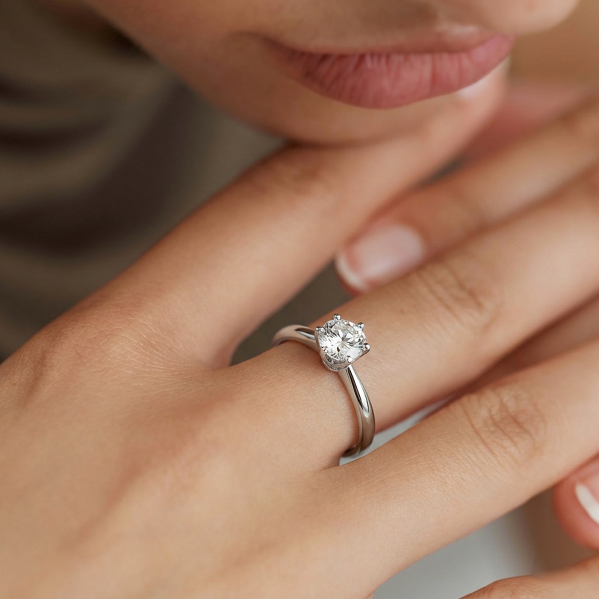 Moissanite Classic Ring