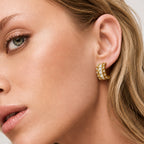 Luxe Zircon Hoop Earrings