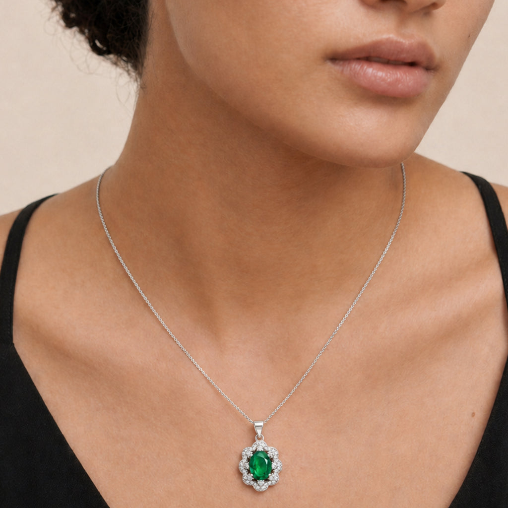 Green Pendant Necklace