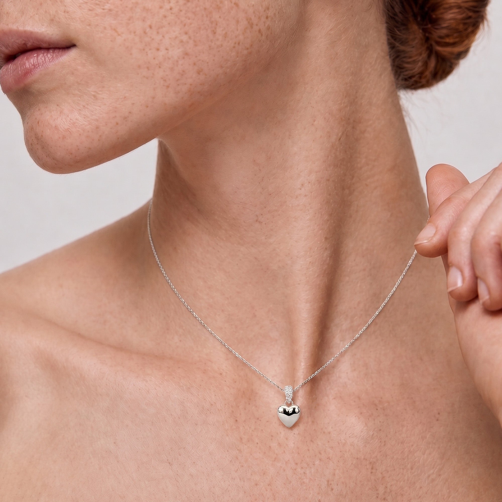 Pavé Heart Necklace