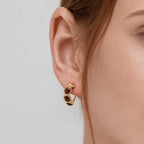 Zircon Hoop Earrings