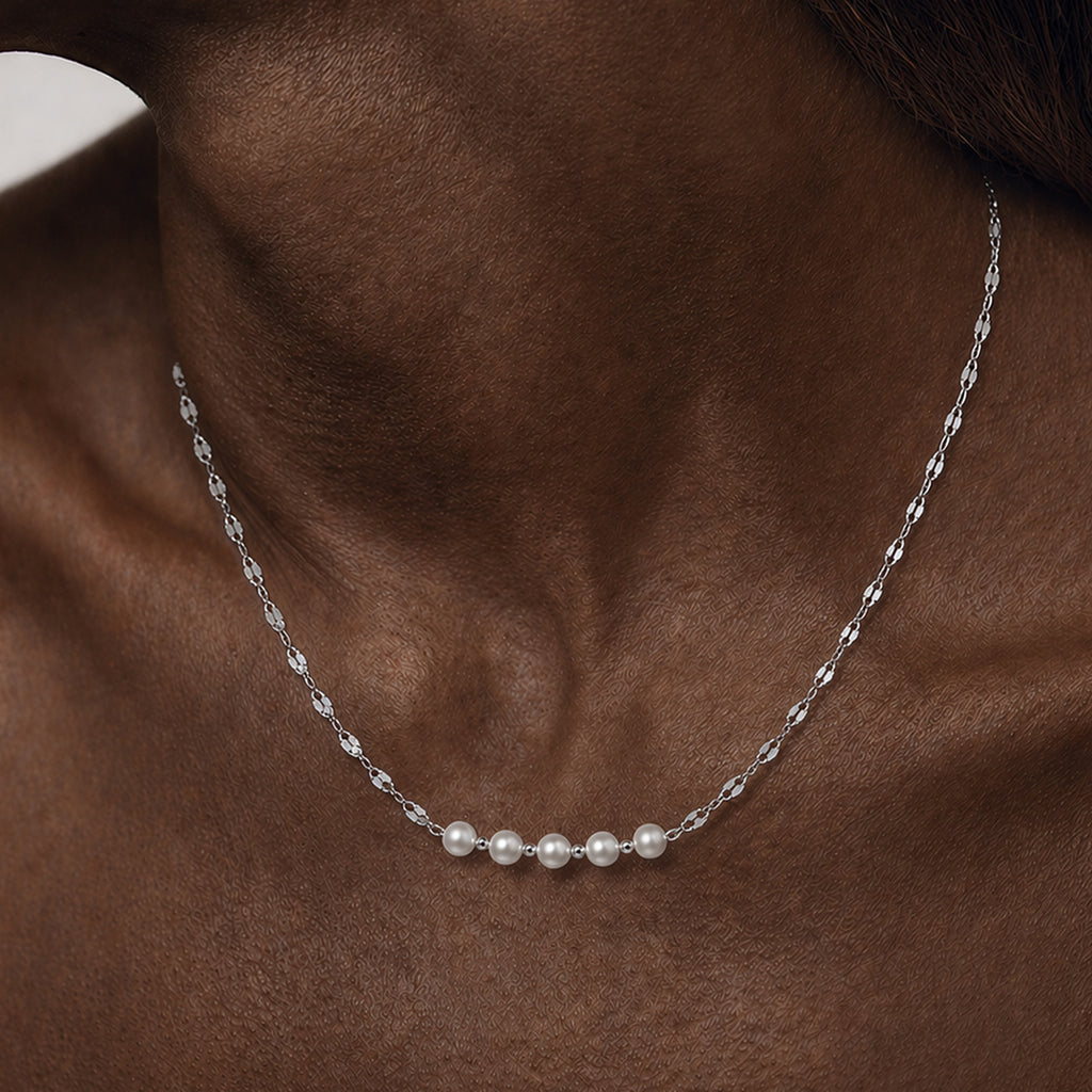 Pearl Station Necklace