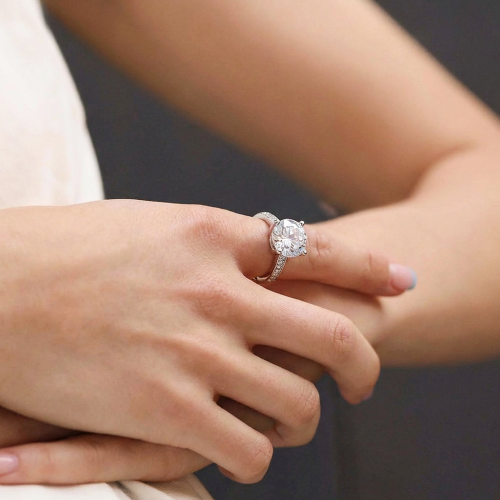 Zircon Solitaire Ring