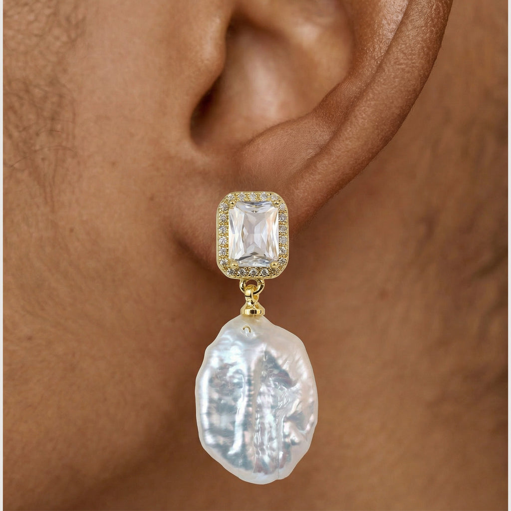 Baroque Pearl Drop Earrings