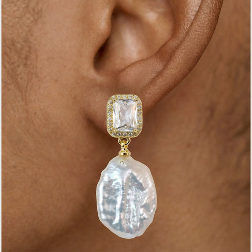 Baroque Pearl Drop Earrings