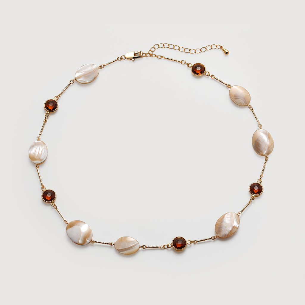 Shell Pearl Gold Necklace