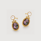 Mosaic Pearl Drop Studs