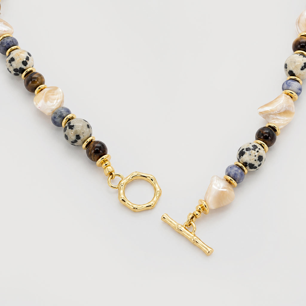 Luxe Stone Bead Necklace