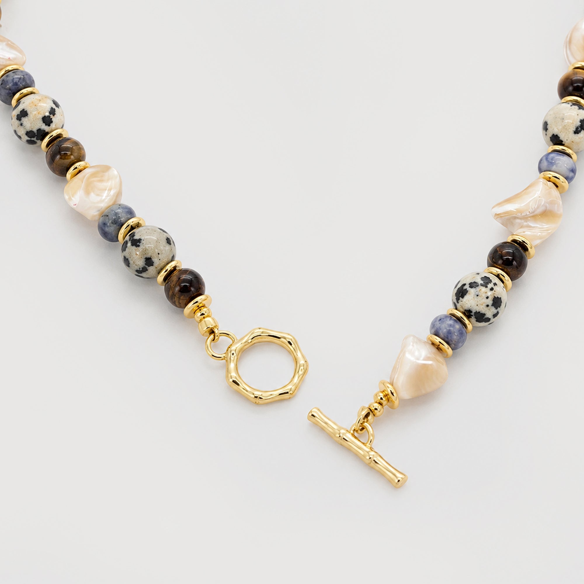 Luxe Stone Bead Necklace