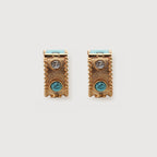 Turquoise Huggie Earrings