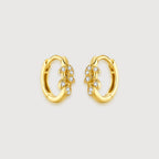 Leaf Huggie Earrings