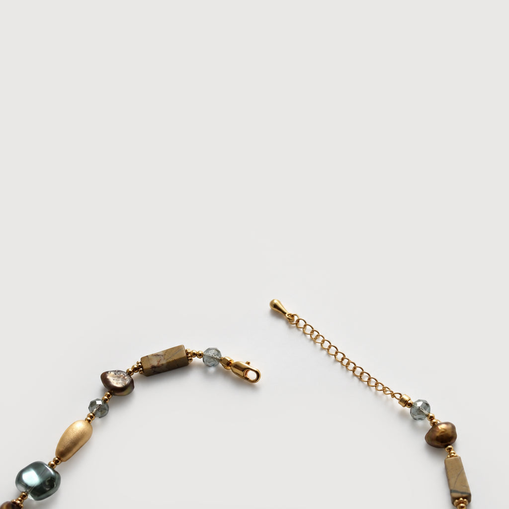 Pearl Gem Gold Necklace