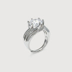 Zircon Wave Solitaire Ring