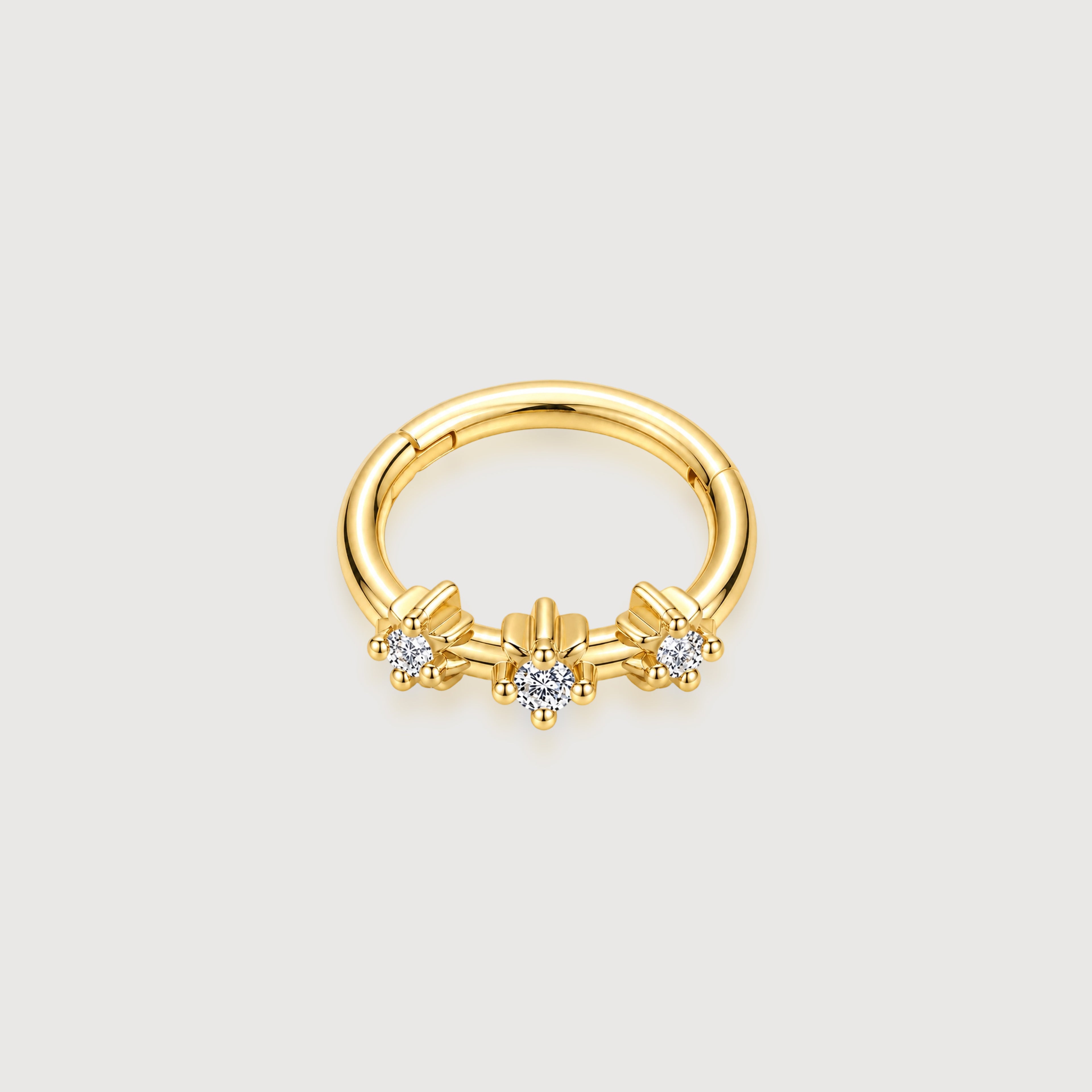 Flora Zircon Huggie
