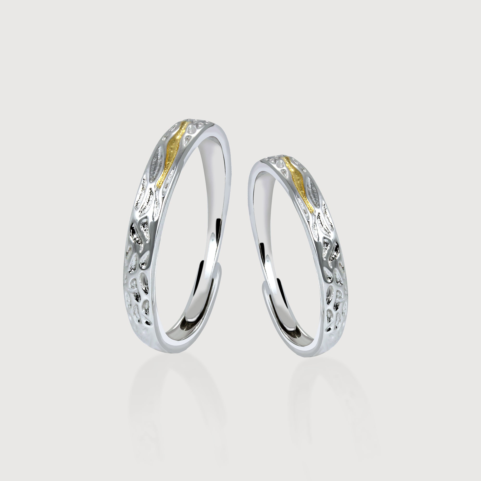 Two-Tone Couple Rings
