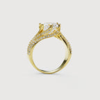 3 ct Moissanite Gold Ring