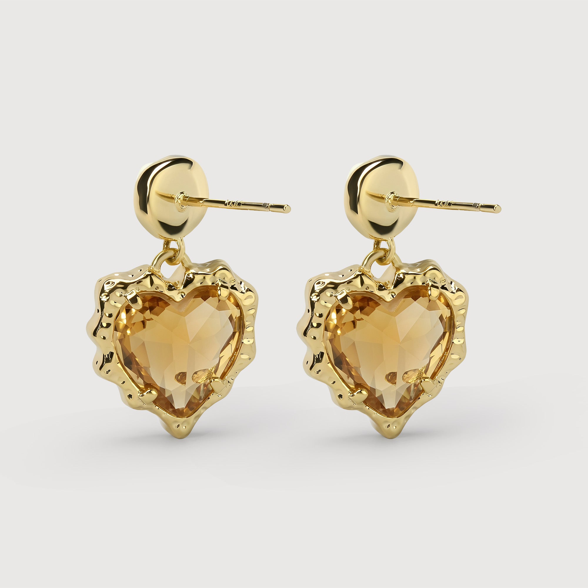 Pearl Heart Earrings
