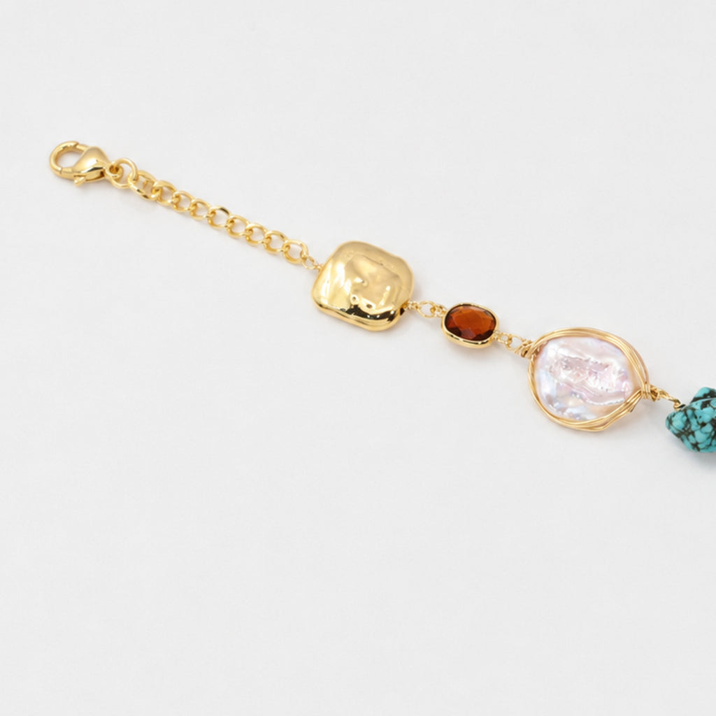 Turquoise Pearl Bracelet