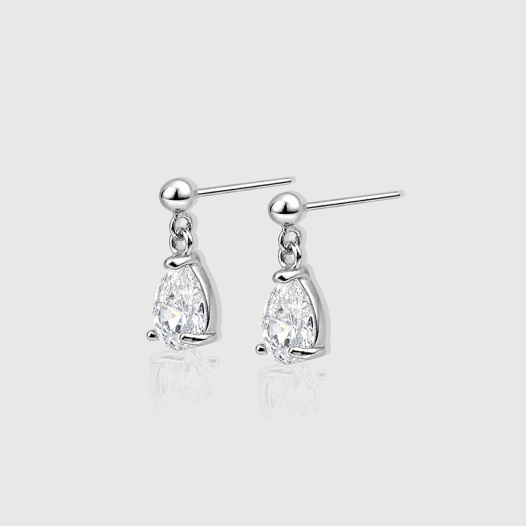 Teardrop Zircon Earrings