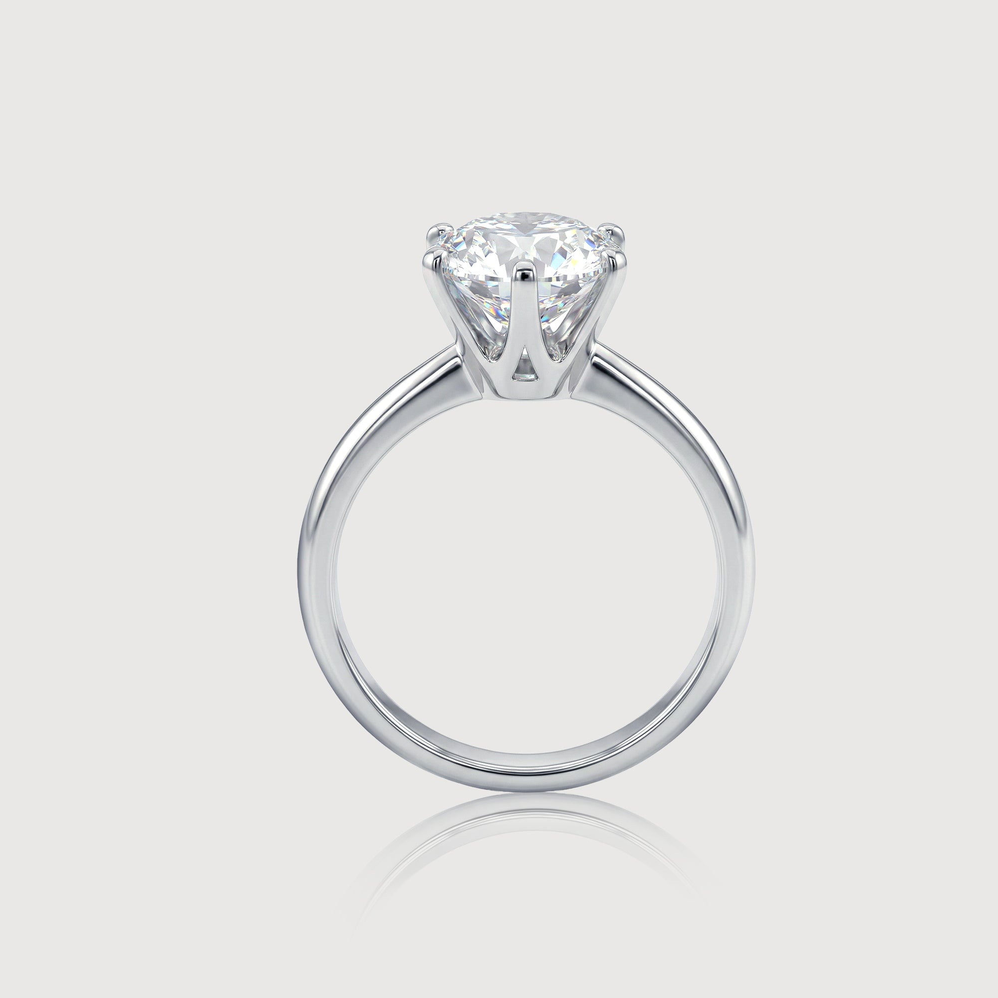 Moissanite Solitaire Ring