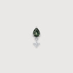 Moss Agate Drop Studs