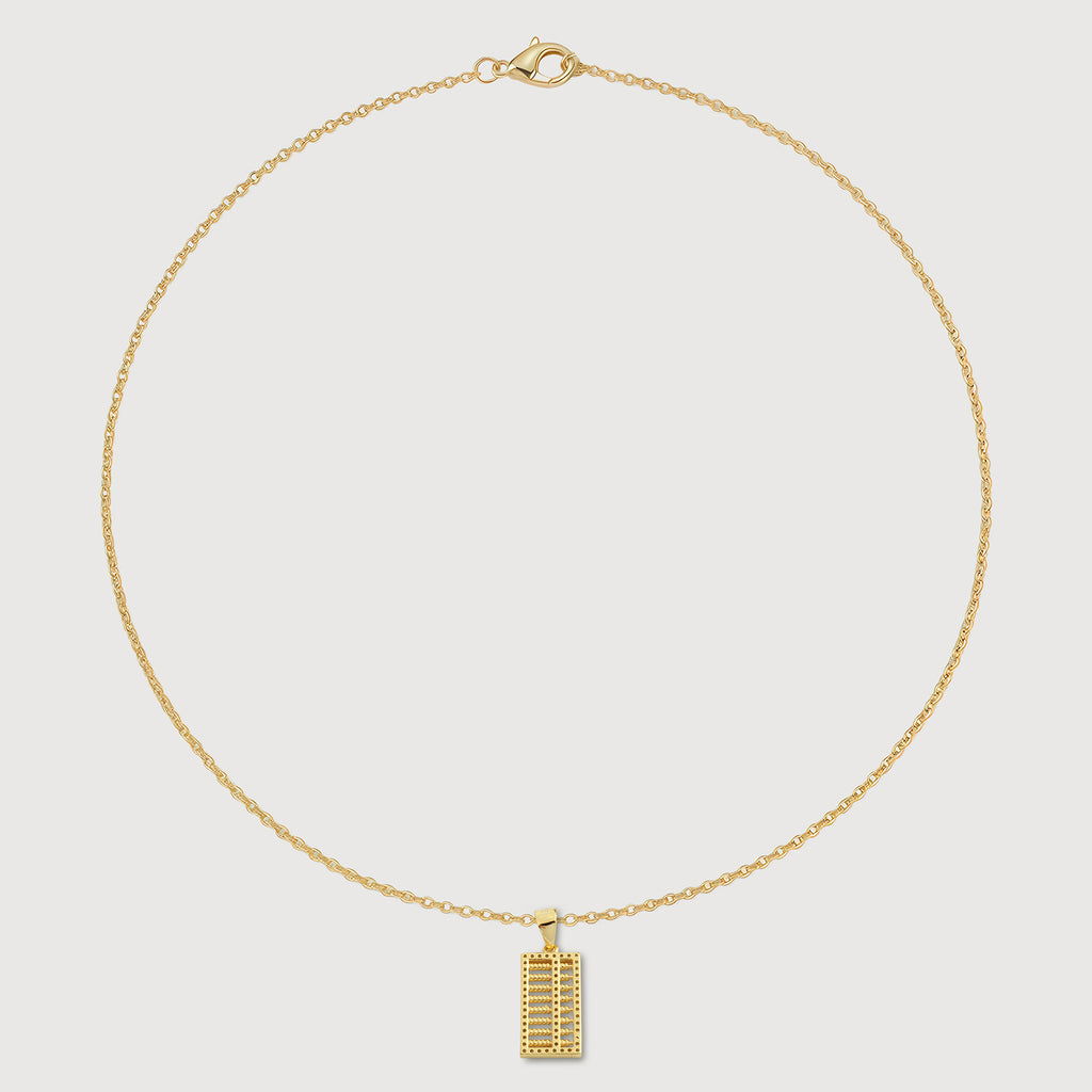 Gold Abacus Necklace