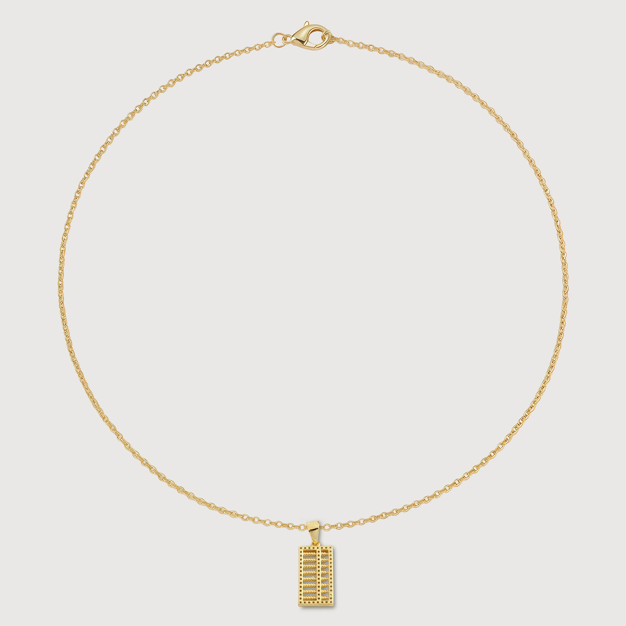 Gold Abacus Necklace