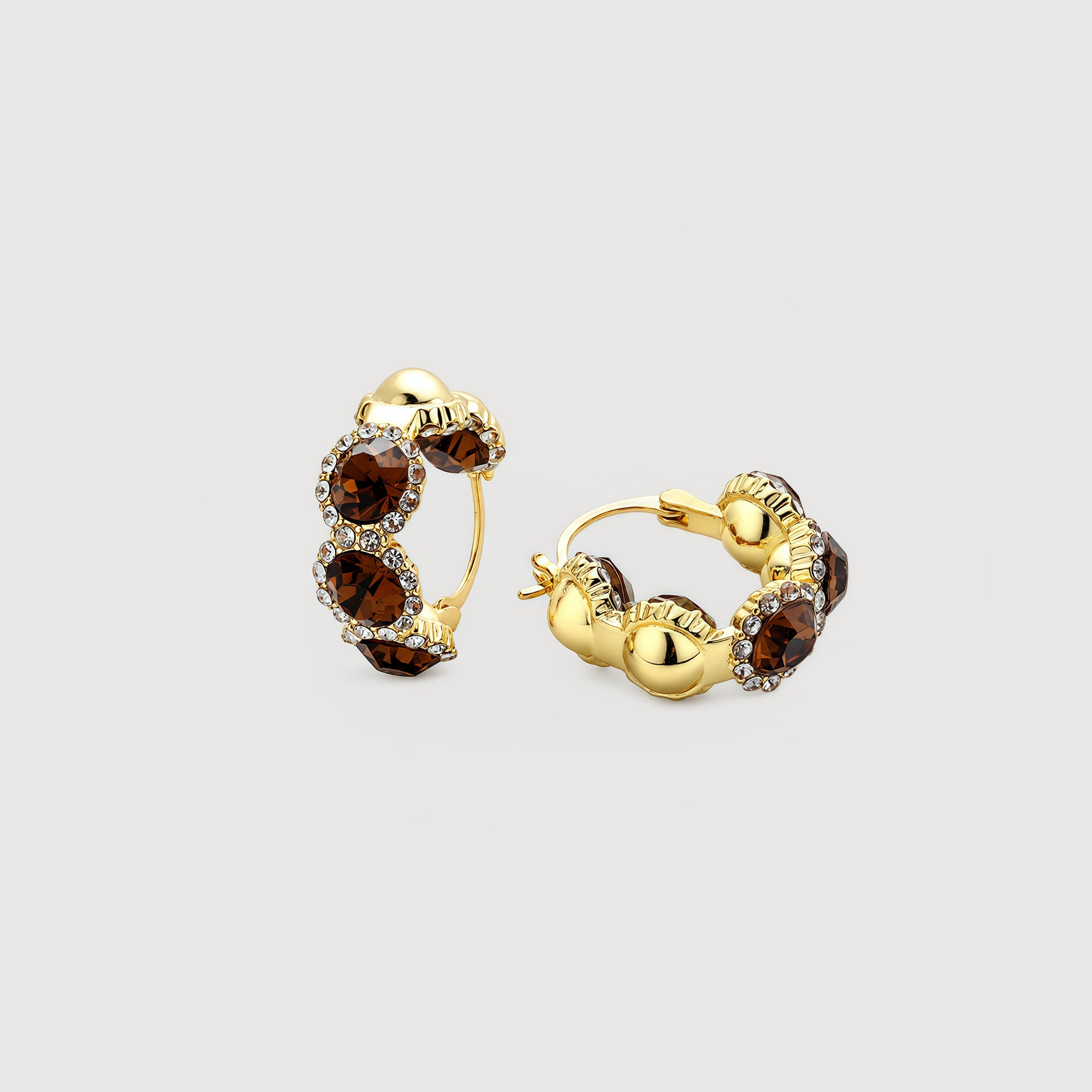 Zircon Hoop Earrings