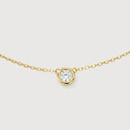 Gold Solitaire Necklace