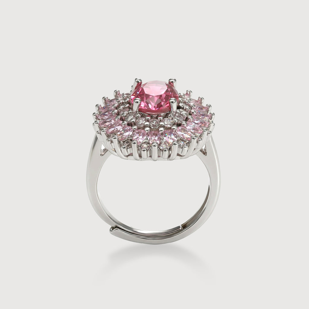 Pink Halo Statement Ring