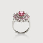 Pink Halo Statement Ring