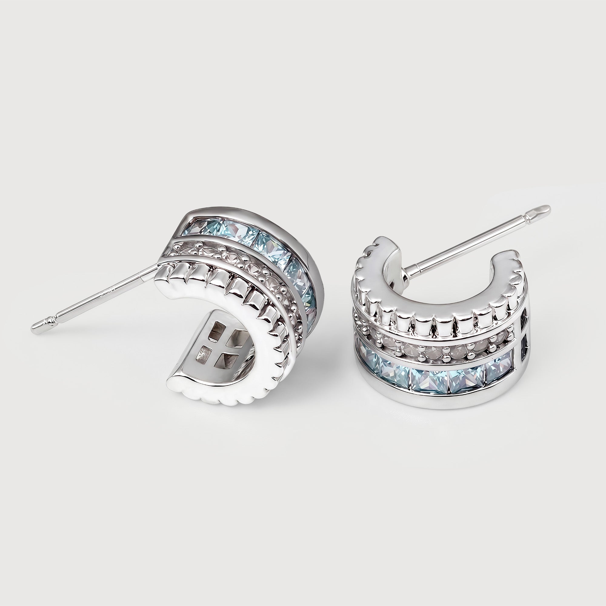 Zircon Huggie Earrings
