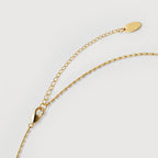 Golden Pearl Charm Necklace
