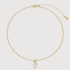 Gold Pearl Star Necklace