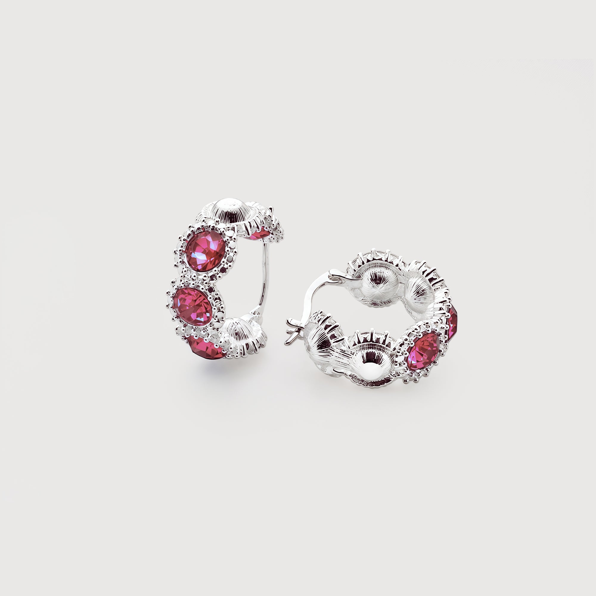 Zircon Hoop Earrings