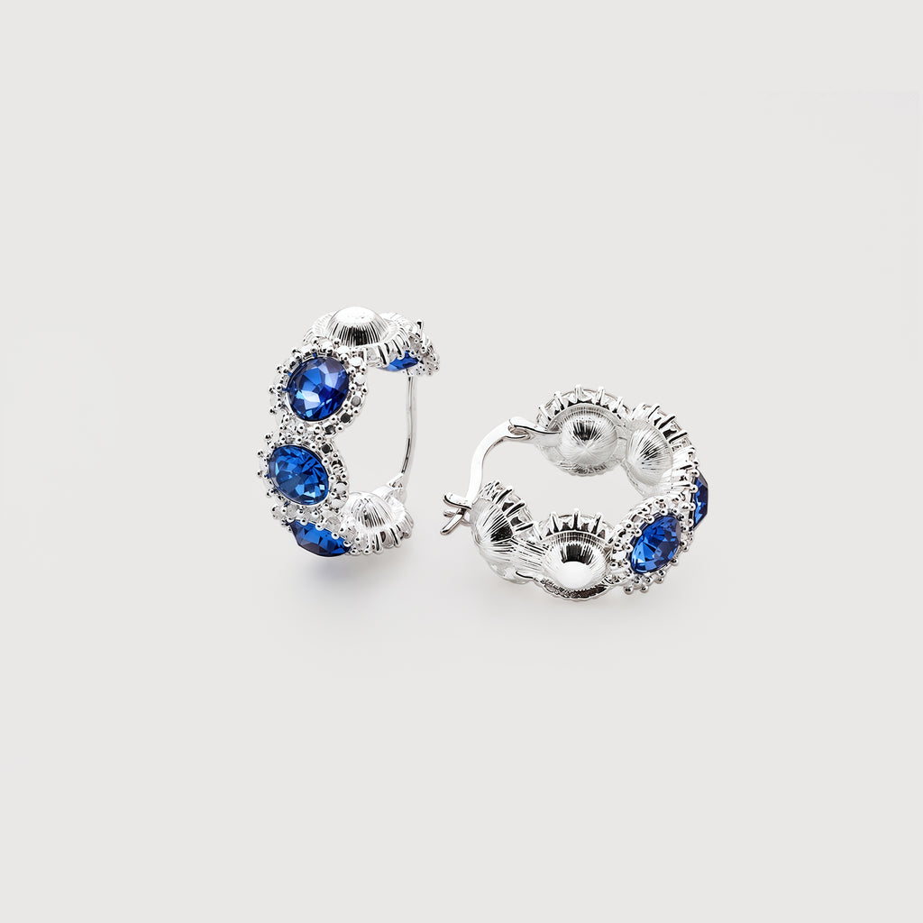 Zircon Hoop Earrings