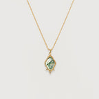 Moss Agate Pendant Necklace