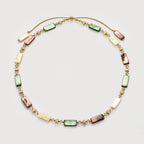 Shell Crystal Gold Necklace