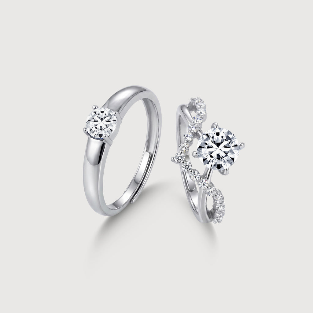 Zircon Couple Rings