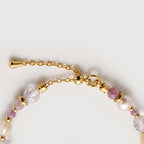 Pearl Crystal Charm Bracelet