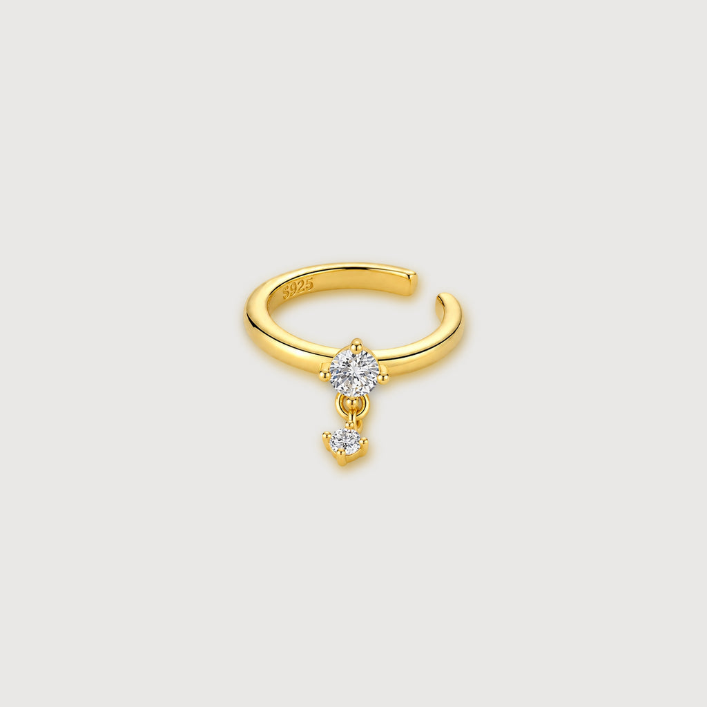 Zircon Drop Ear Cuff