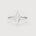 Silver Star Open Ring